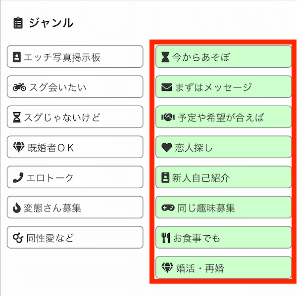 アダルト掲示板とピュア掲示板のジャンル