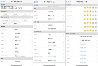 ハッピーメールのプロフィール項目
