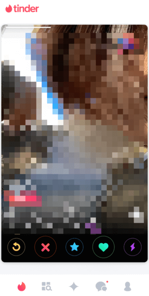 Tinderのマッチング画面