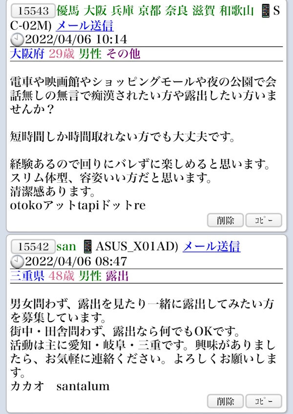 野外・露出プレイ　パートナーのトップページ